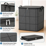 Large Foldable Zippered Storage Bin