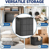 Large Foldable Zippered Storage Bin