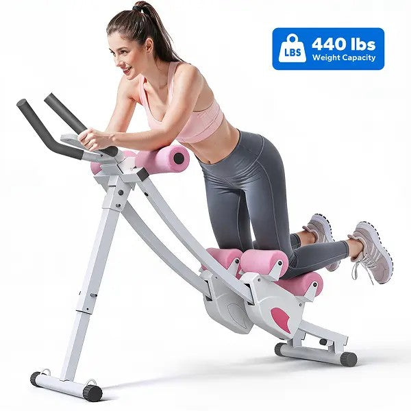 MERACH Foldable Ab Trainer with LCD Monitor