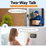 Wireless Doorbell Camera with 4.3" Monitor