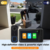 Wireless Doorbell Camera with 4.3" Monitor