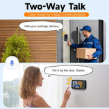 Wireless Doorbell Camera with 4.3" Monitor