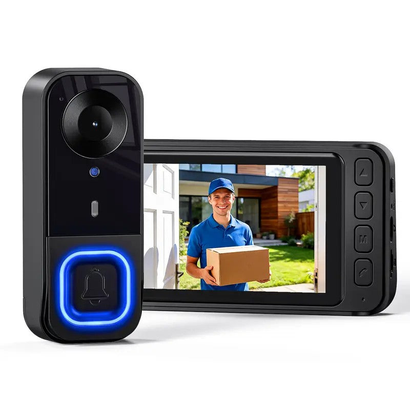 Wireless Doorbell Camera with 4.3" Monitor