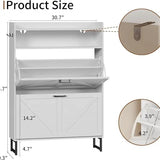 Narrow Shoe Storage Cabinet