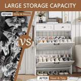 Narrow Shoe Storage Cabinet