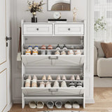 Narrow Shoe Storage Cabinet