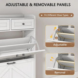 Narrow Shoe Storage Cabinet