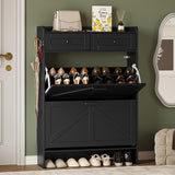 Narrow Shoe Storage Cabinet