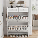 Narrow Shoe Storage Cabinet