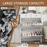Narrow Shoe Storage Cabinet