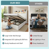 Lift-Up Storage Bed Frame