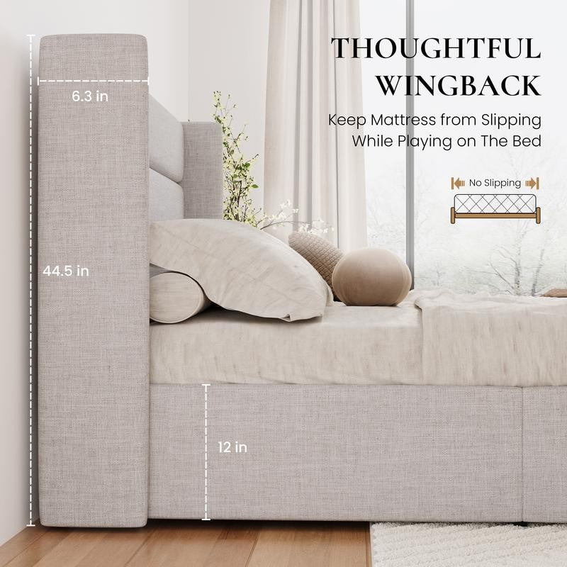 Lift-Up Storage Bed Frame