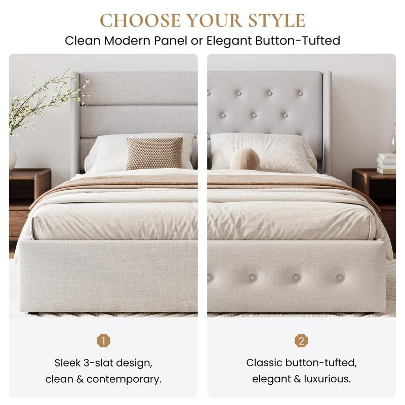 Lift-Up Storage Bed Frame